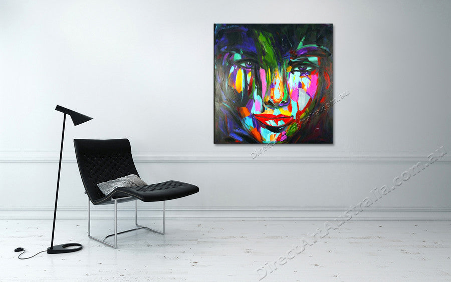 Knife Painting AF35 on the wall