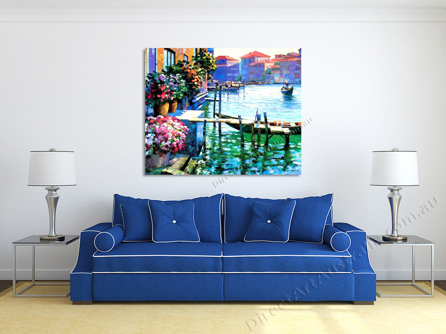Flowers of Venice Italy Painting on the wall