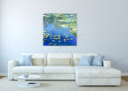 Blue Water Lilies on the wall