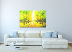 Knife Painting YA1328 on the wall