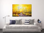 Knife Painting YA1353 on the wall