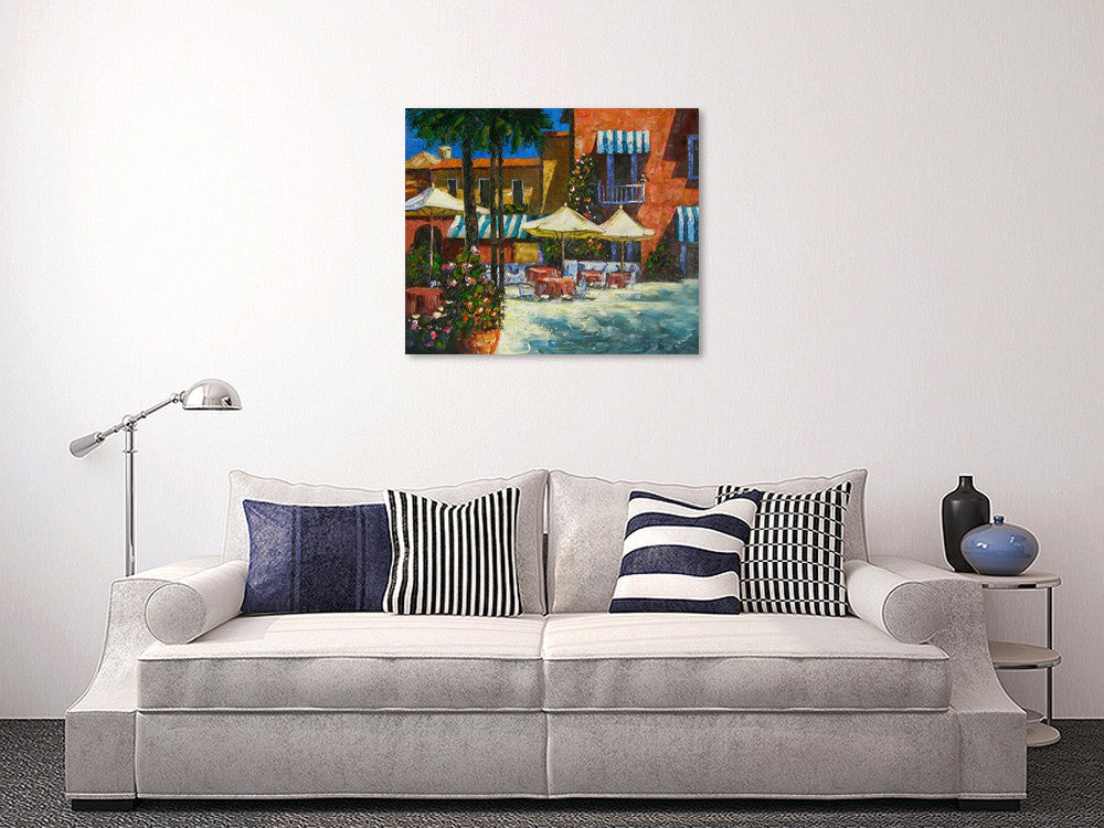 Mediterranean Café on the wall