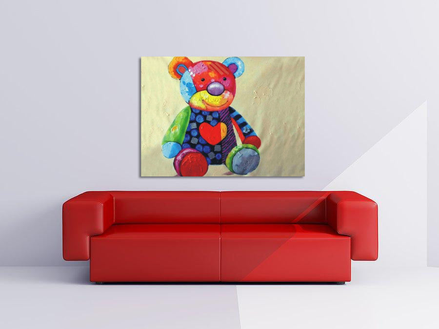 Teddy on the wall