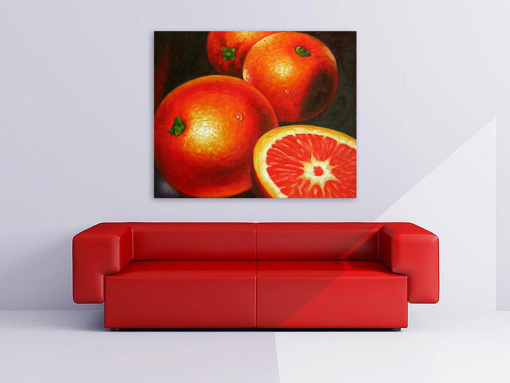 Tangerine on the wall