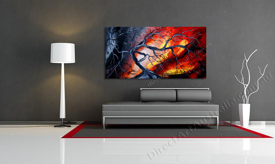 Knife Painting SAH002 on the wall