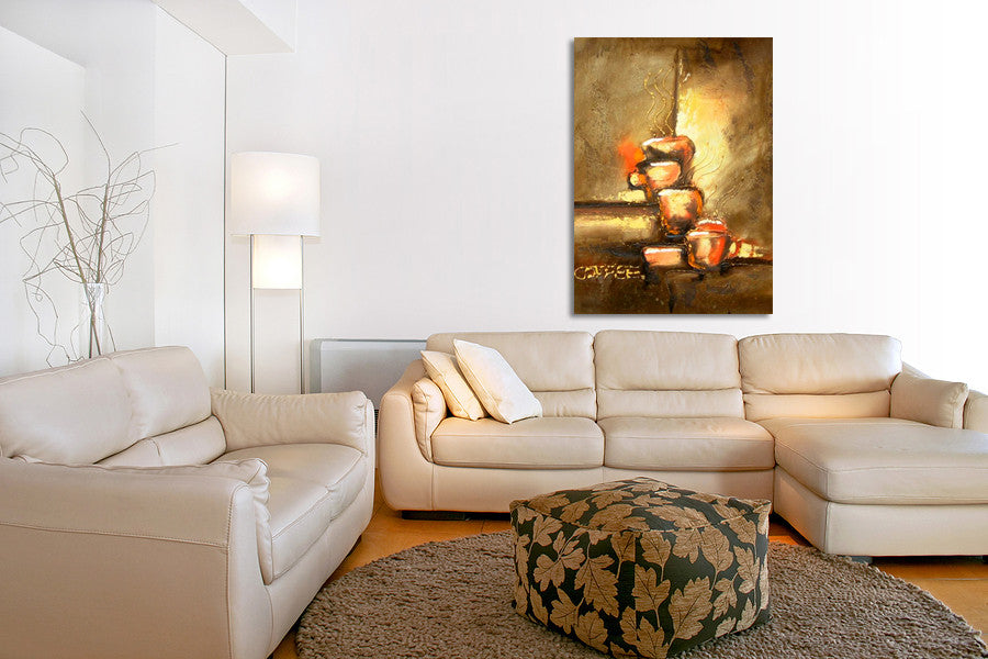 Ceramic Three on the wall