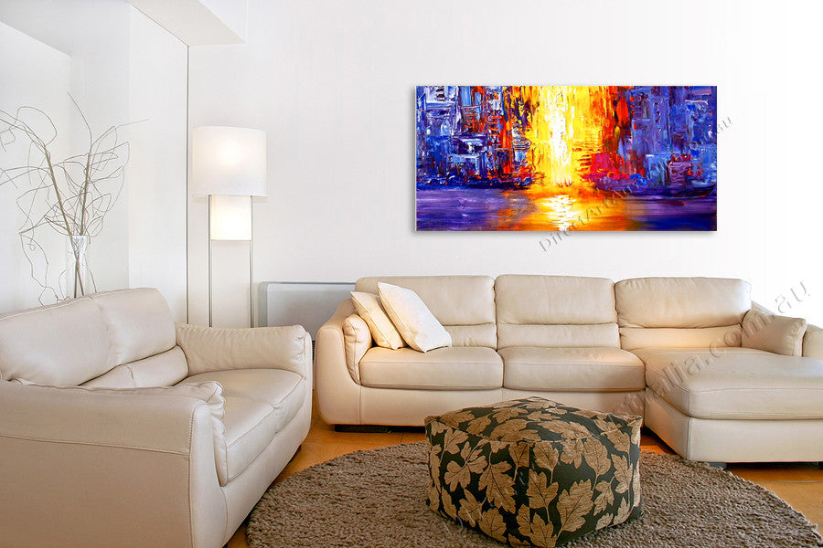 Knife Painting FA76710 on the wall