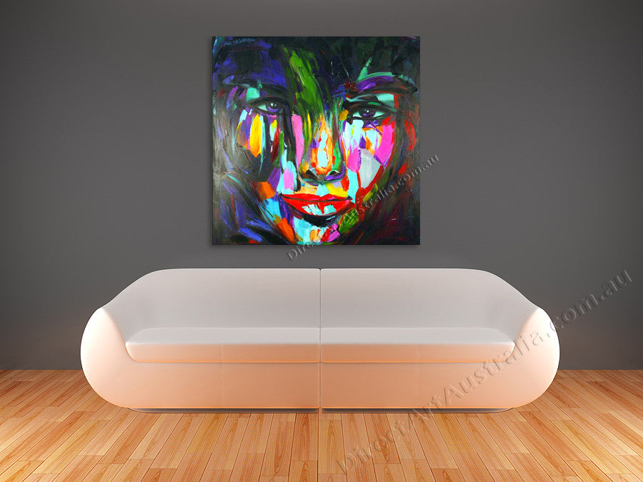 Knife Painting AF35 on the wall