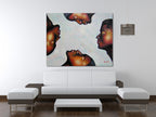 Faces on the wall