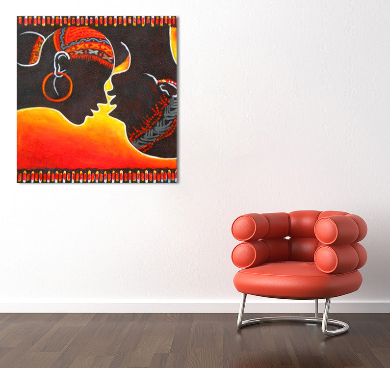 Lips on the wall