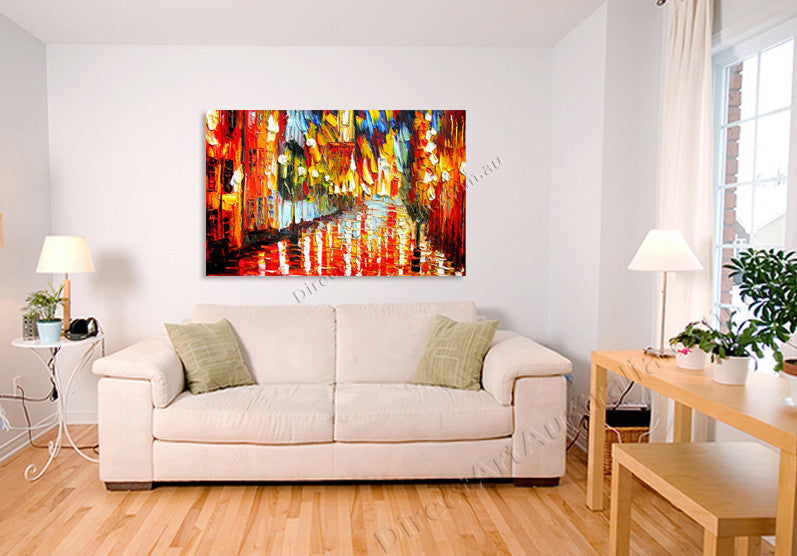 Knife Painting SAH027 on the wall
