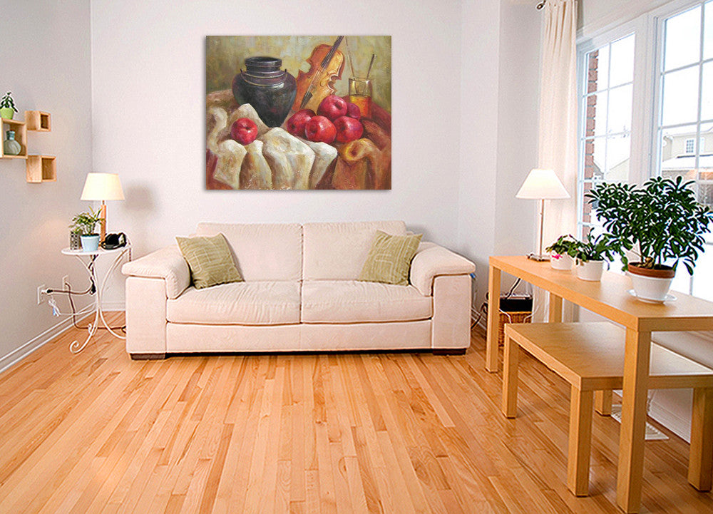 Apples on the wall