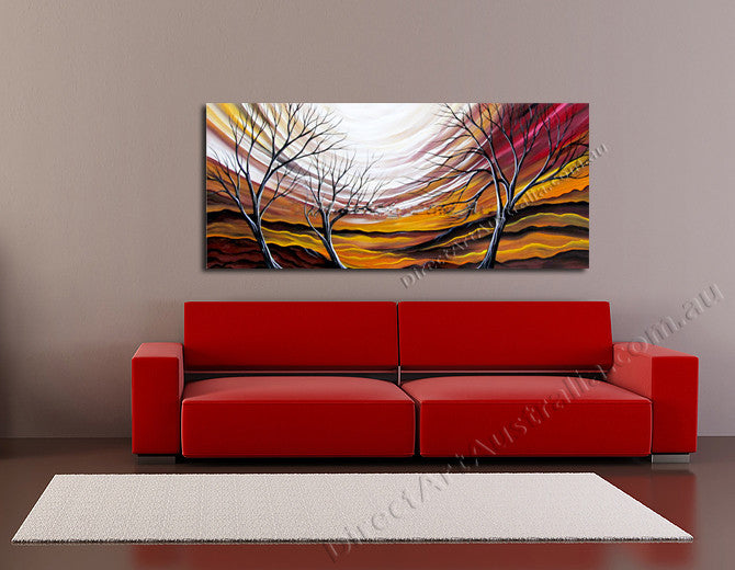 Knife Painting SAH116 on the wall