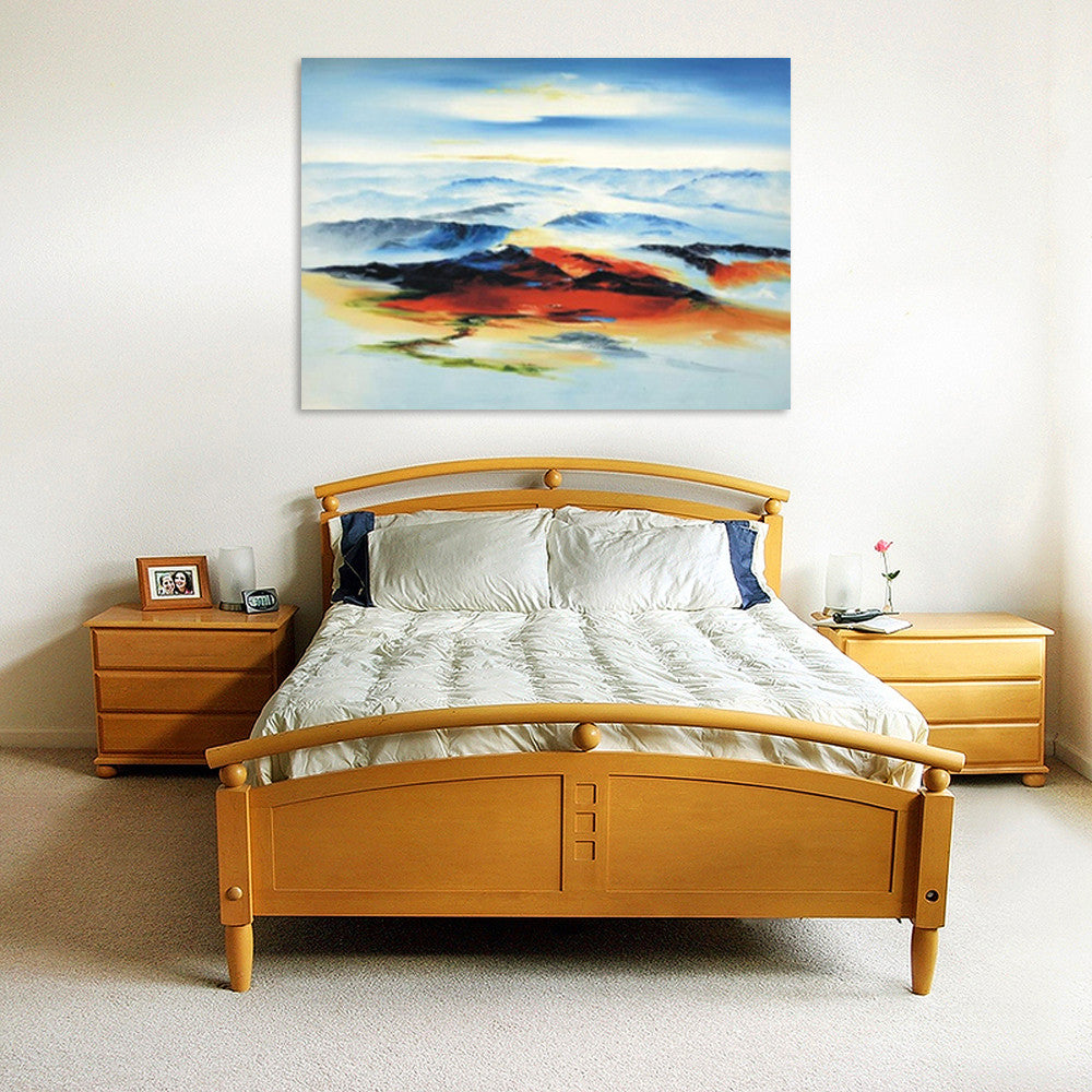 Sunrise Waves on the wall