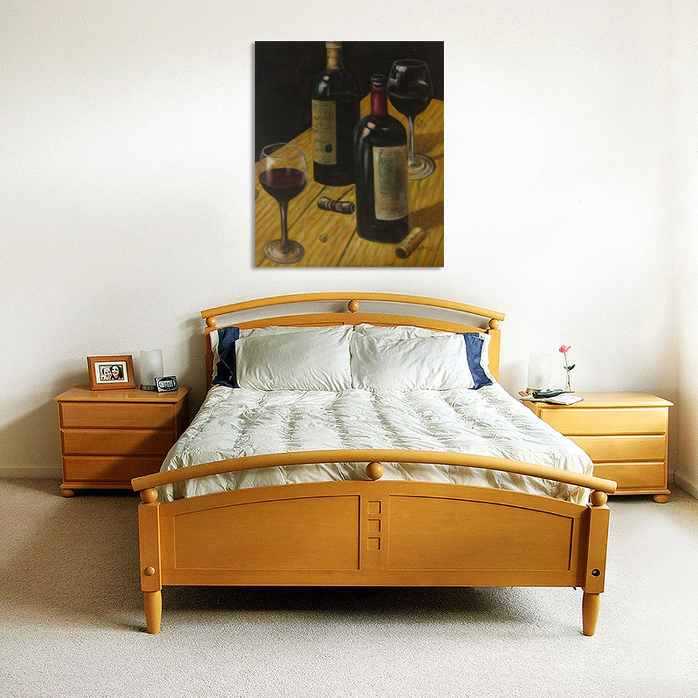 Wine on Table on the wall