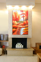 Knife Painting YA1334 on the wall