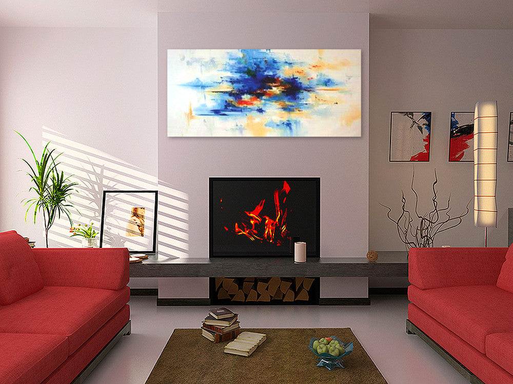 Blue Desire on the wall