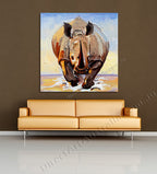Knife Painting YA473 on the wall
