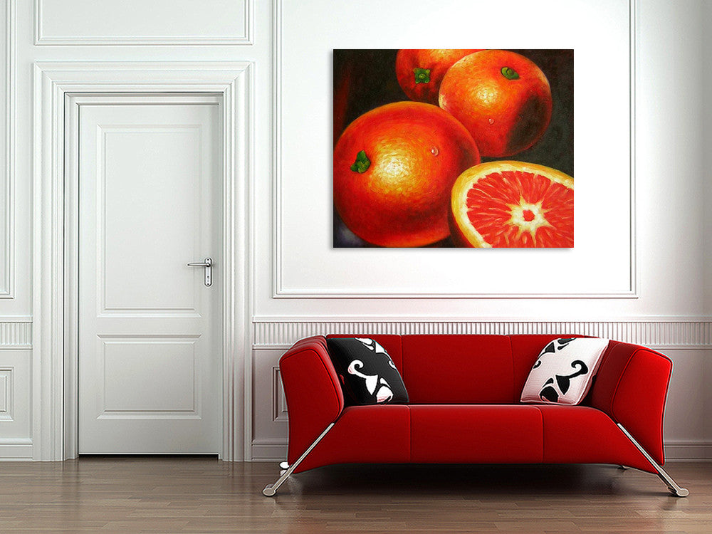 Tangerine on the wall