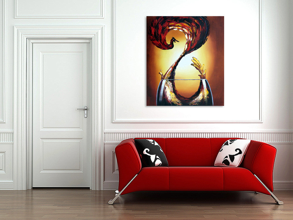 Red Wine on the wall