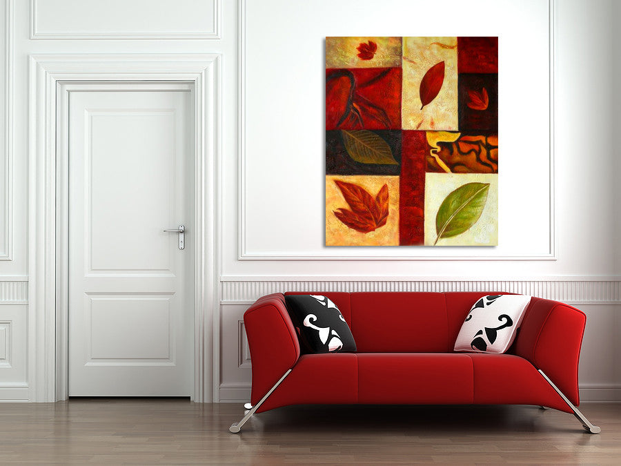 Leaves on the wall