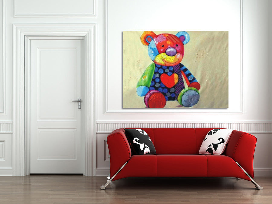 Teddy on the wall