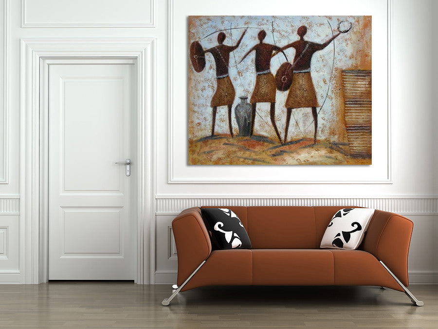 Bold Warrior on the wall