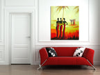 Three Ladies on the wall