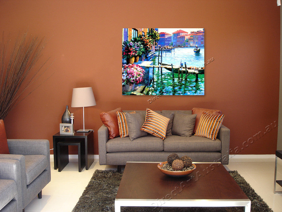 Flowers of Venice Italy Painting on the wall