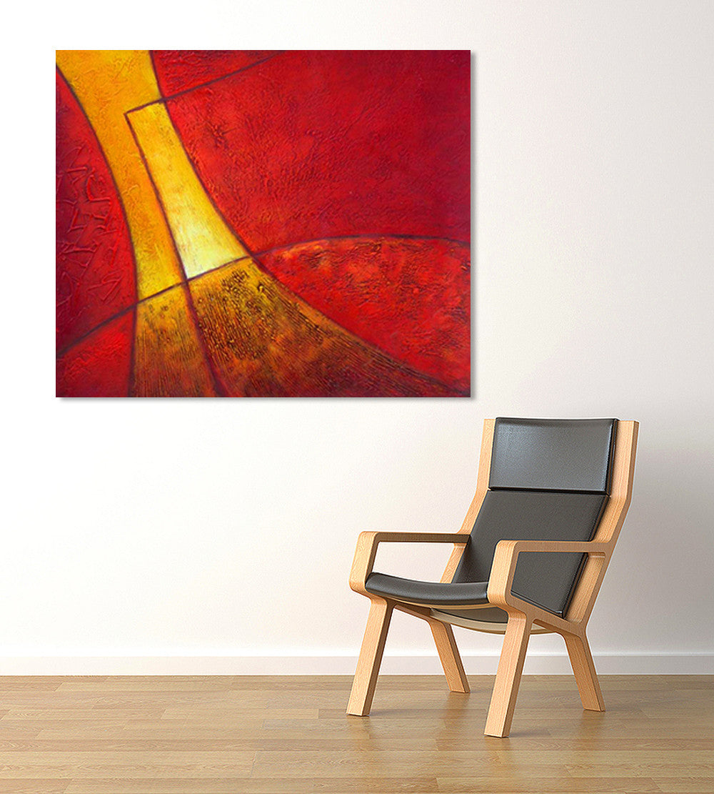 Golden Road on the wall