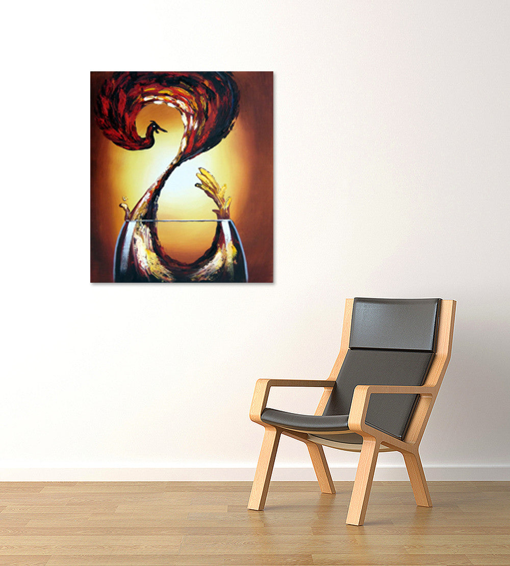 Red Wine on the wall