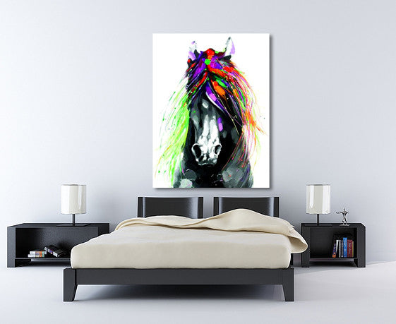 Colorful Horse on the wall