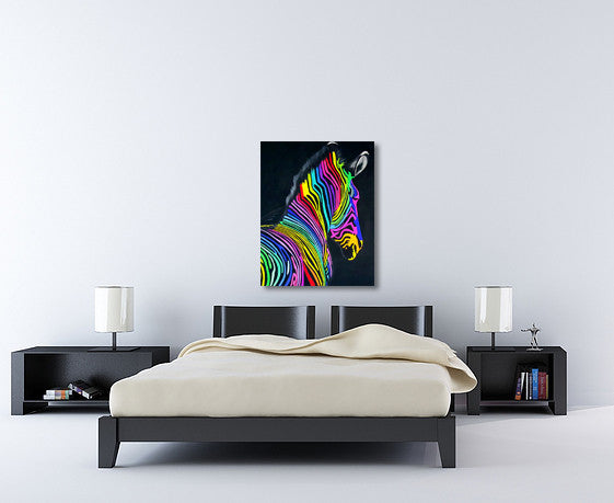 Zebra on the wall