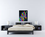 Zebra on the wall