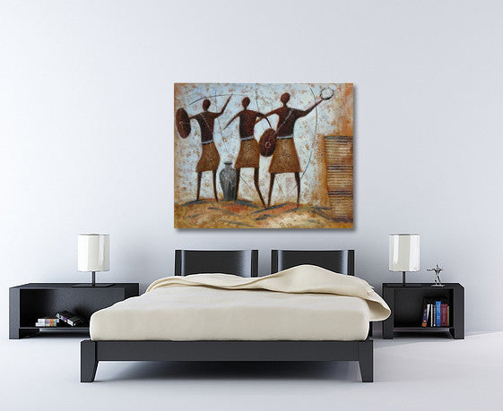 Bold Warrior on the wall