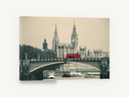 Red Bus on Lambeth, london red bus lambeth bridge photograph, city canvas wall art print ready to hang