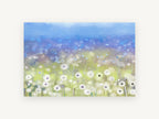 Dandelion Meadow Haze, floral canvas wall art print, front view