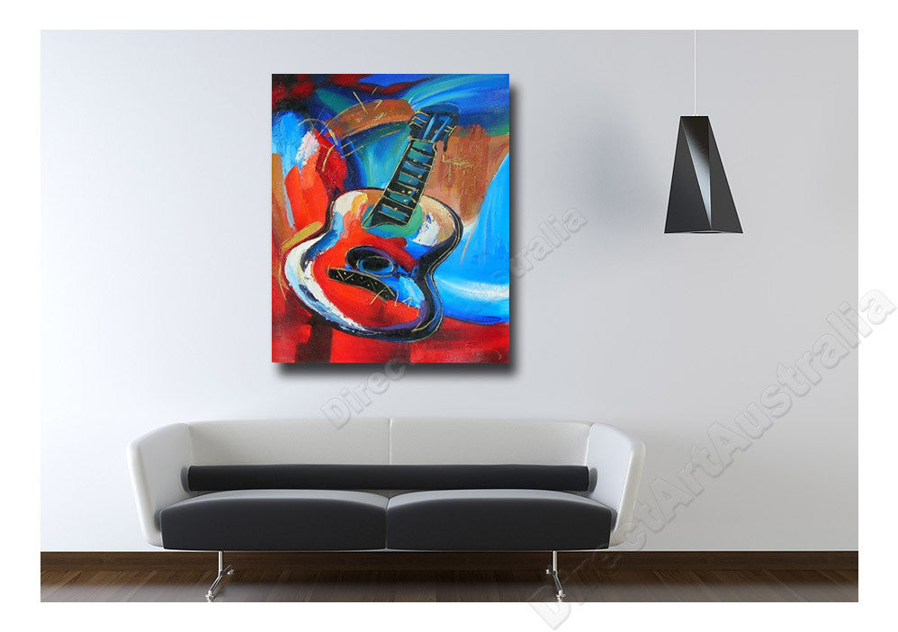 Guitar on the wall