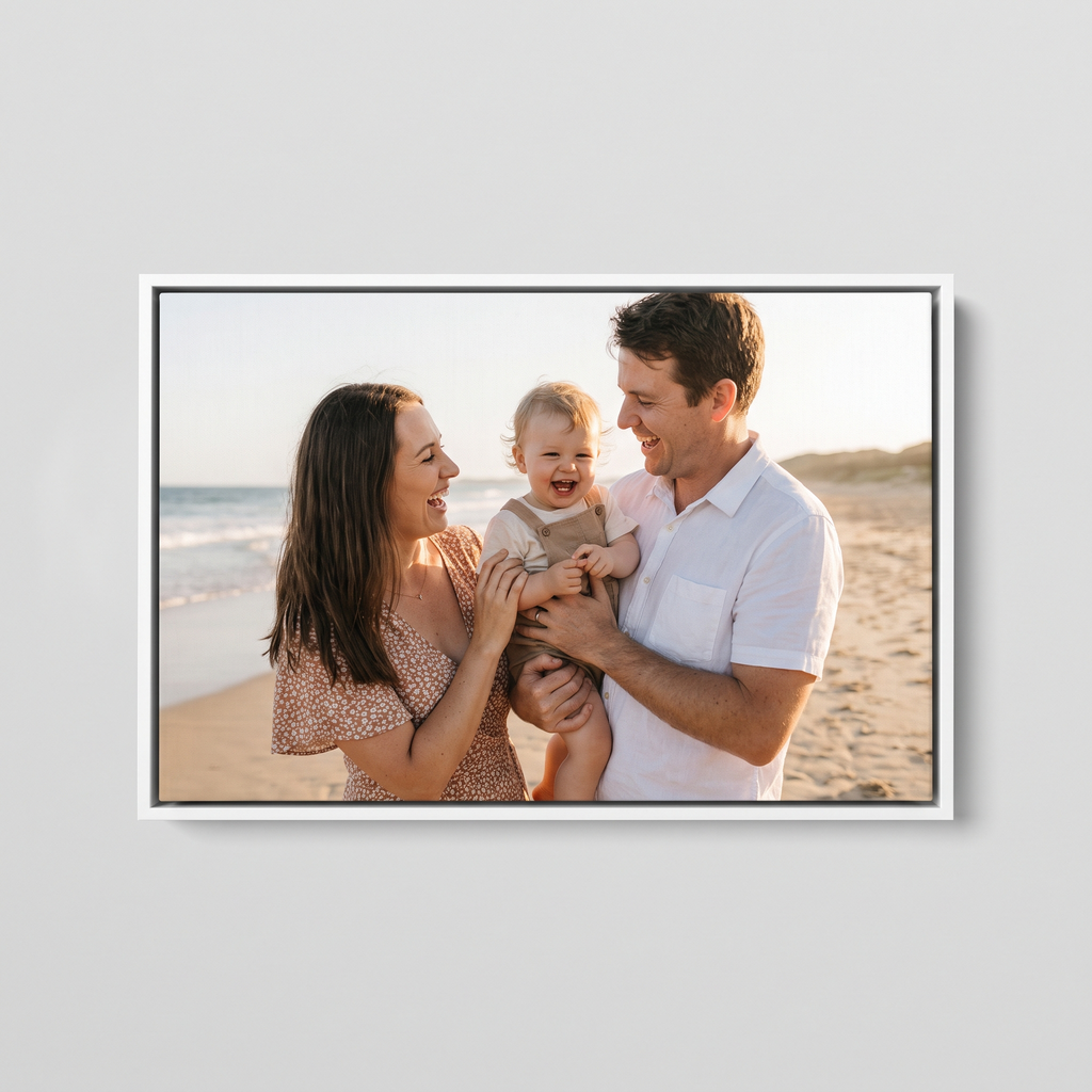 Finish: White Floating Frame