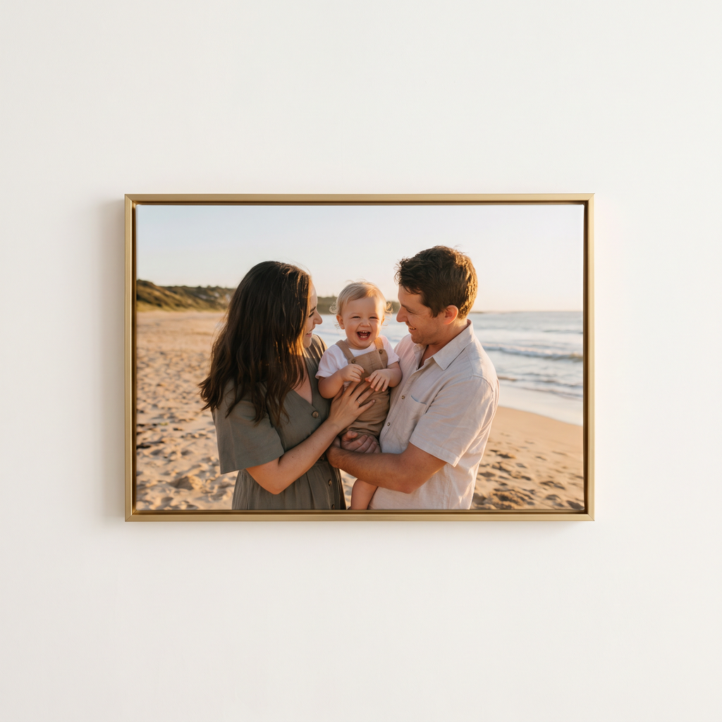 Finish: Gold Floating Frame