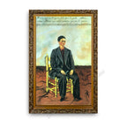 Self-Portrait with Cropped Hair Gold Ornate Outer Frame