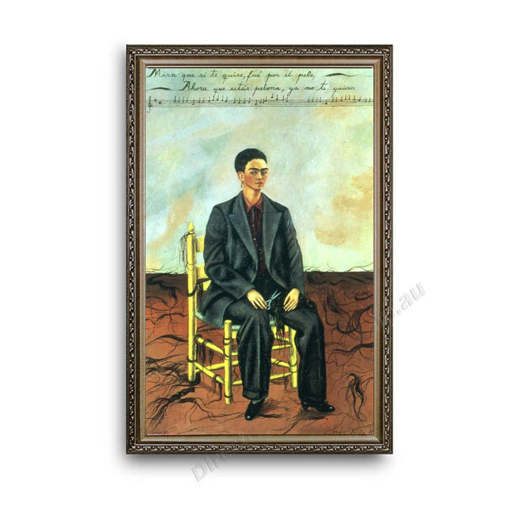 Self-Portrait with Cropped Hair Ornate Silver Frame