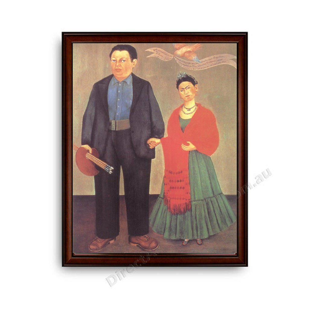 Frieda and Diego Rivera Dark Brown with Gold Inner