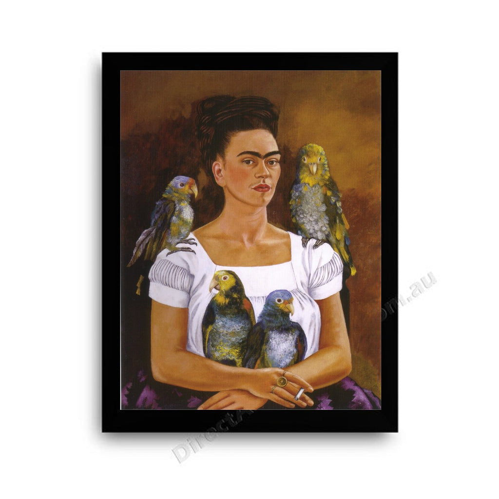 Me and My Parrots Modern Flat Black Frame