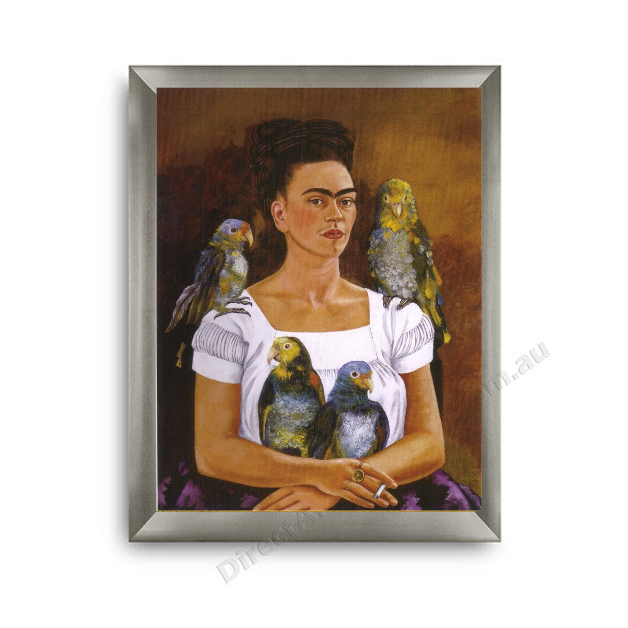Me and My Parrots Modern Flat Silver