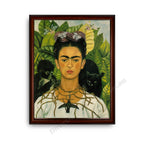 Self-Portrait with Thorn Necklace Dark Brown with Gold Inner