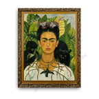 Self-Portrait with Thorn Necklace Gold Ornate Outer Frame
