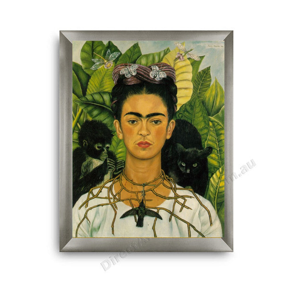 Self-Portrait with Thorn Necklace Modern Flat Silver