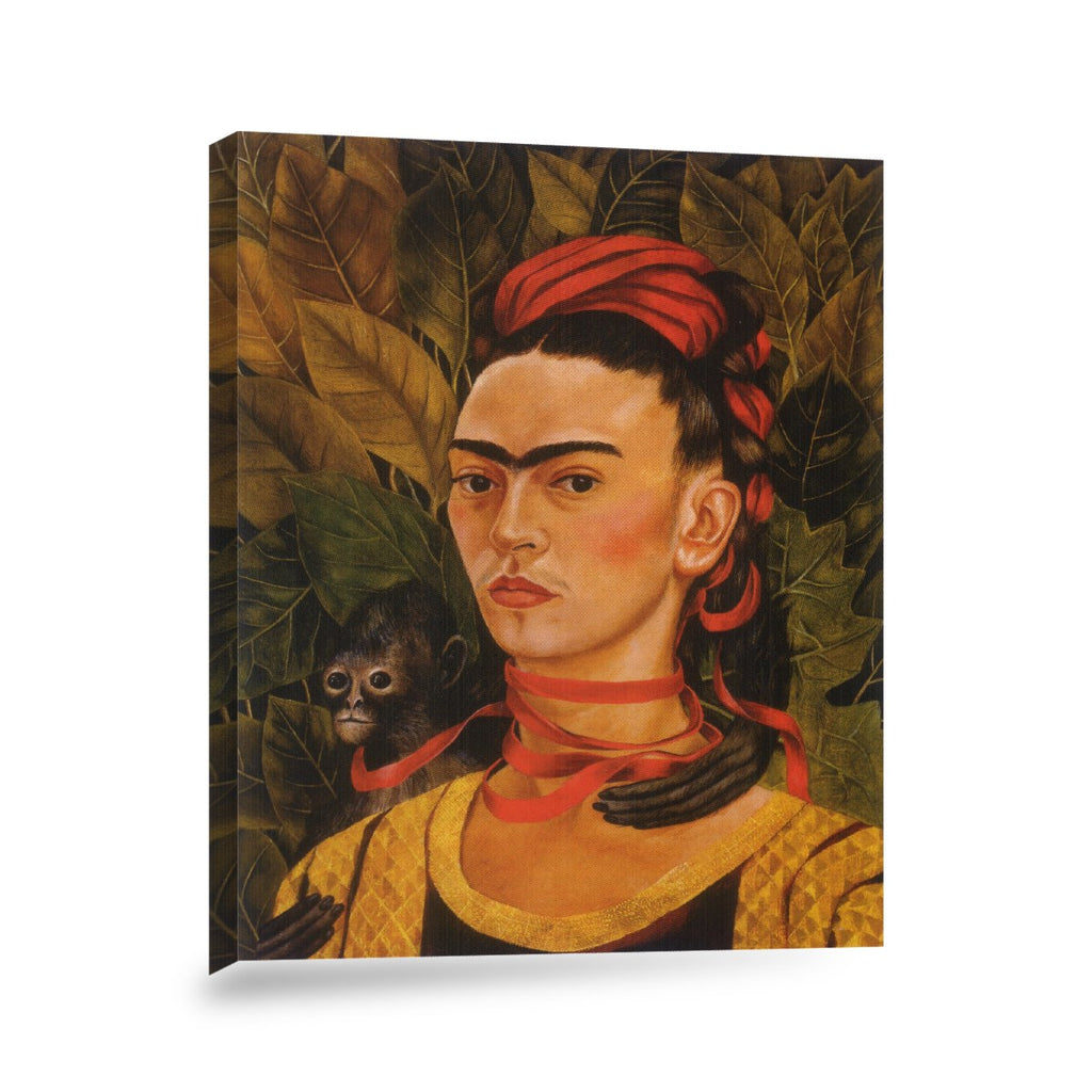 Self-Portrait with Monkey Stretched Ready to Hang Gallery Wrap