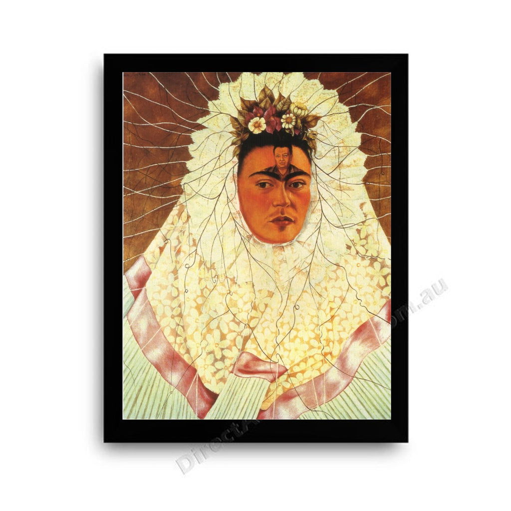 Self-Portrait as a Tehuana Modern Flat Black Frame